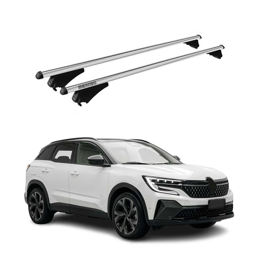 Menabo Dachträger Grundtäger für Renault Austral 2022-2025 75kg Alu Silber 2 tlg OMAC DE