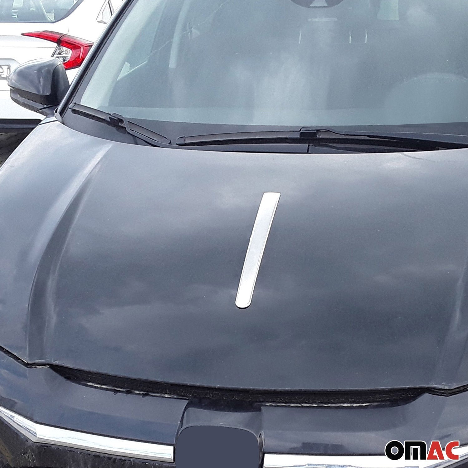 Motorhaube Chromleiste Frontleiste für Honda HR-V 2013-2021 Edelstahl Silber 1x OMAC DE