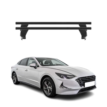 Menabo Dachträger Grundträger für Hyundai Sonata VIII 2019-2025 Alu Schwarz 2tlg OMAC DE