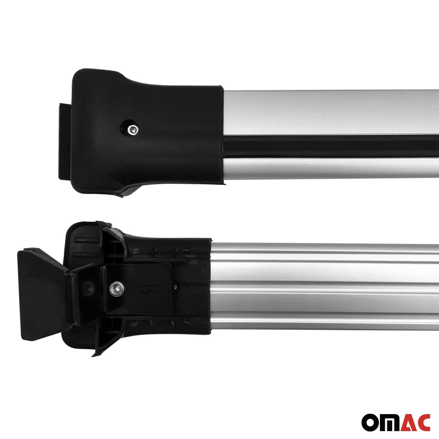 Dachträger Grundtäger für Dacia Duster mk2 2018-2023 75kg Aluminium Silber 2 tlg OMAC DE