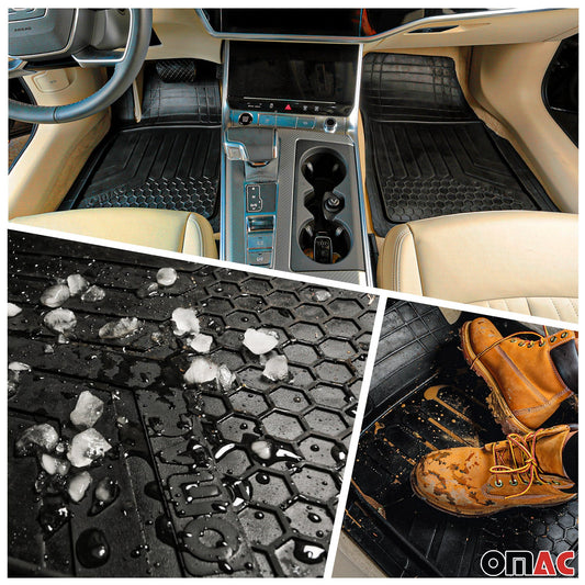 2023-2025 BYD Tang 7Sitze Gummimatten & Kofferraumwanne Set Gummi Schwarz OMAC DE
