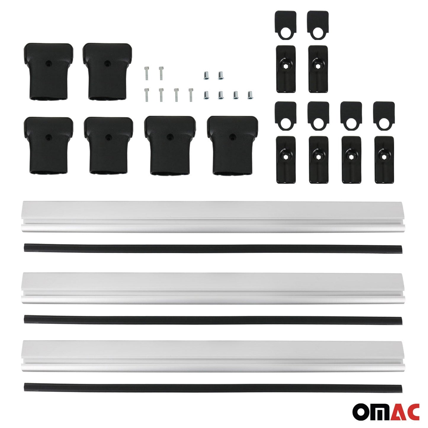 Dachträger Grundtäger für Citroen Jumpy 2007-2016 75kg Aluminium Silber 3 tlg OMAC DE