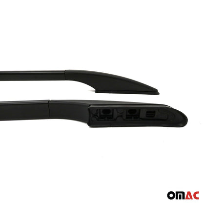 Dachreling Dachgepäckträger für VW Caddy 2015-2020 L2 Langer RS Alu Schwarz OMAC DE