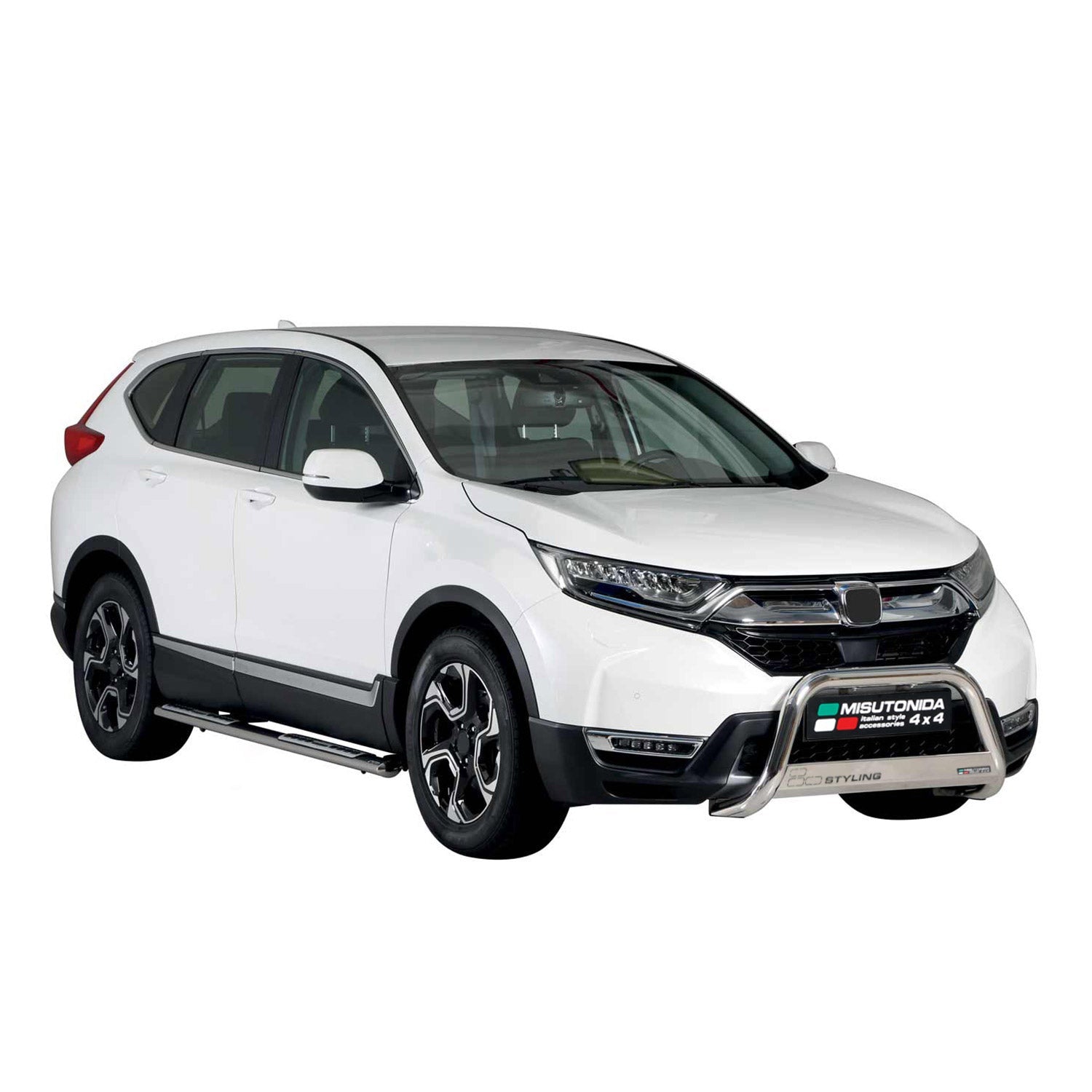 Stahl Seitenschweller Schwellerrohre für Honda CR-V Hybrid 2019-2020 Silber OMAC DE