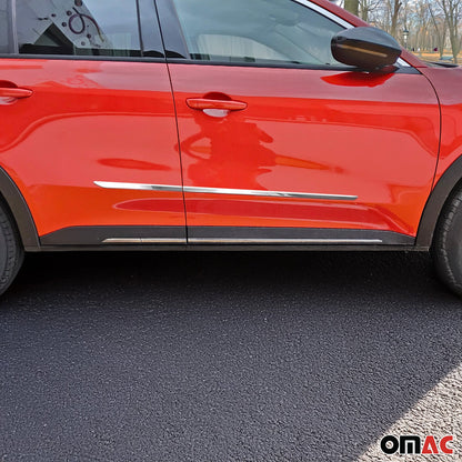 Seitentürleiste Türleisten Türschutzleiste für Fiat 600e 2023-2025 Chrom 4x OMAC DE