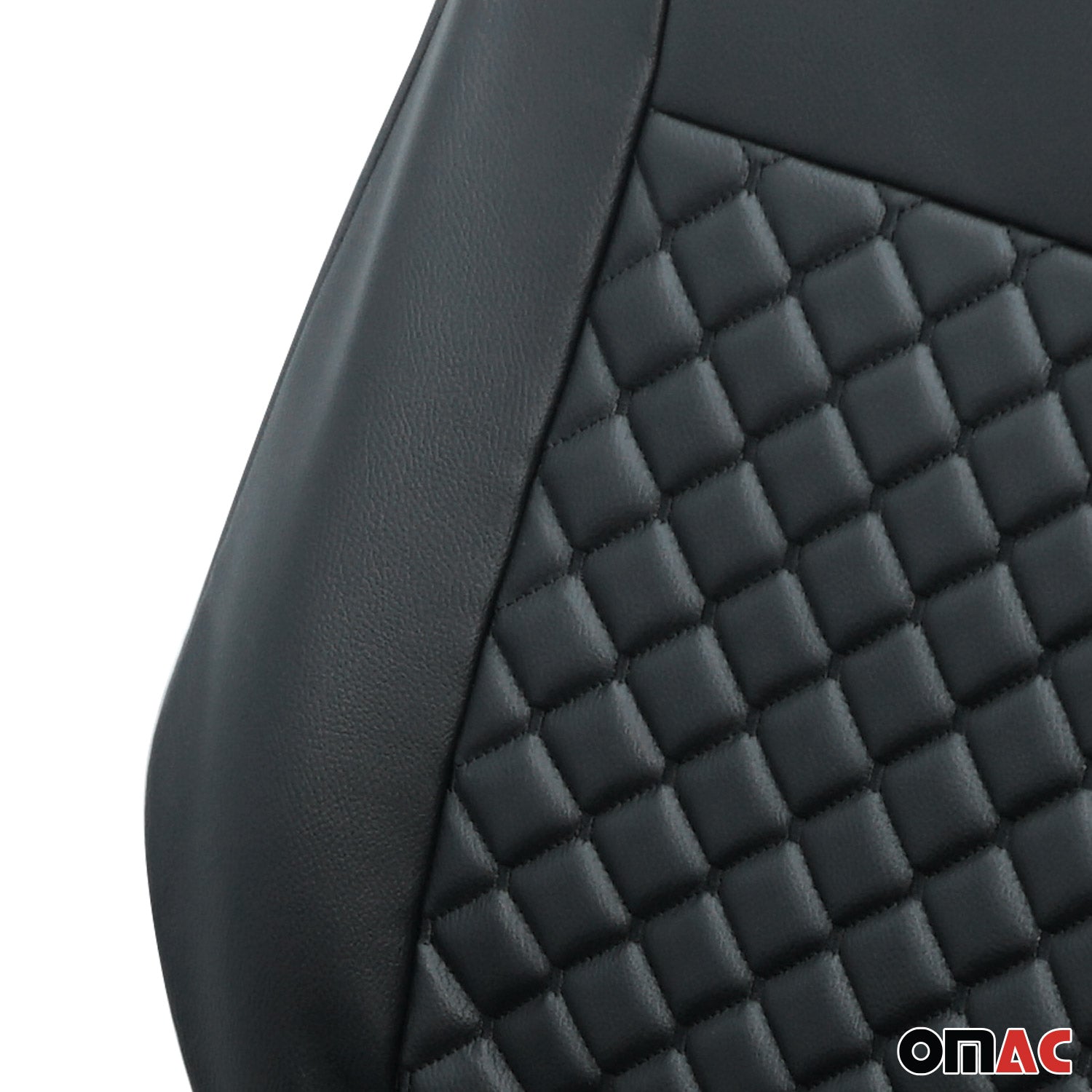 Sitzbezüge Schonbezüge für Mercedes Sprinter W906 2006-2018 Leder Schwarz 2+1 OMAC DE