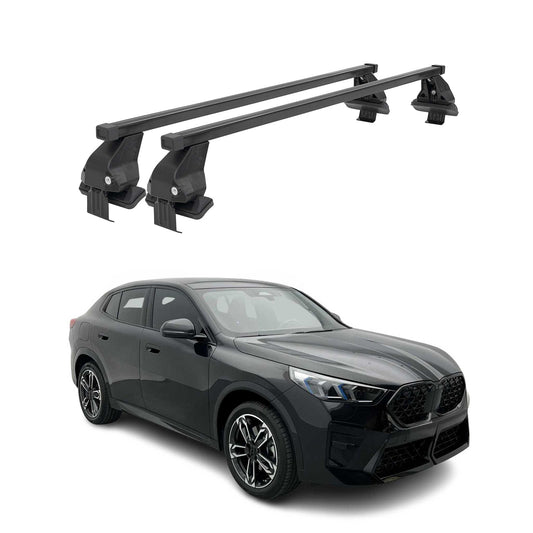 Menabo Dachträger Grundträger für BMW iX2 U10 2024-2025 Stahl Schwarz 2tlg OMAC DE