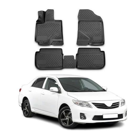 OMAC Gummi Fußmatten für Toyota Corolla E14/15 2007-2013 Automatten Schwarz 4x OMAC DE