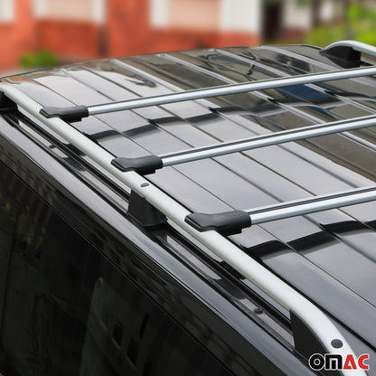 Dachträger Grundtäger für Citroen Jumpy 2007-2016 75kg Aluminium Silber 3 tlg OMAC DE