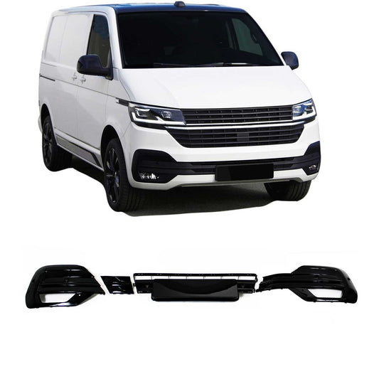 JOM Stoßstangeneinsatz Nebelscheinwerfer für VW T6.1 2019-2025 Schwarz OMAC DE