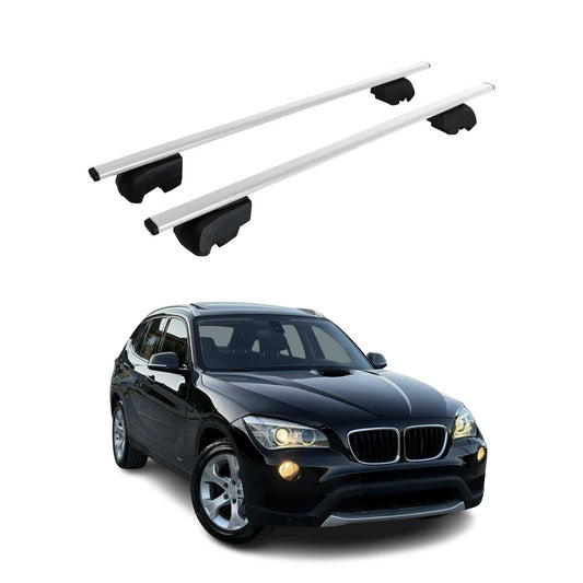 Dachträger Grundträger für BMW X1 2009-2015 Metall Silber ABE 2x OMAC DE
