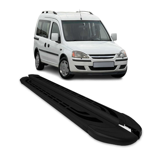 Trittbretter Seitenschweller für Opel Combo 2001-2011 Schwarz Aluminium 2 tlg - autoseifert.com