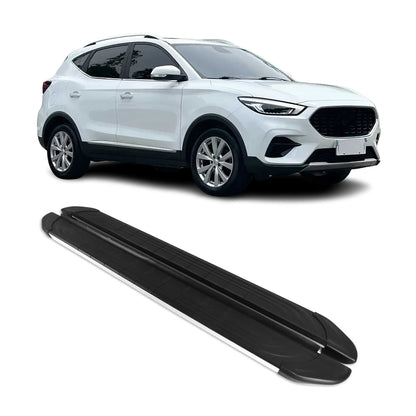 Seitenschweller Trittbretter für MG ZS 2018-2025 Silber Aluminium 2 tlg OMAC DE