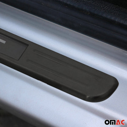 Einstiegsleisten Türschweller für Citroen C3 2002-2009 Chrom Gebürstet Dunkel 4x OMAC DE