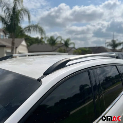 Aluminium Dachreling Relingträger für Renault Clio 2012-2019 Silber 2x OMAC DE