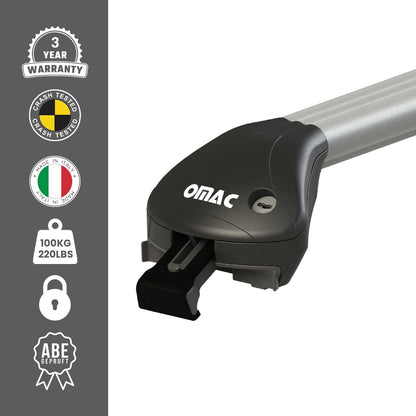 Dachträger für Mercedes E Klasse Kombi S213 2017-2023 100kg Alu Silber 2x ABE OMAC DE