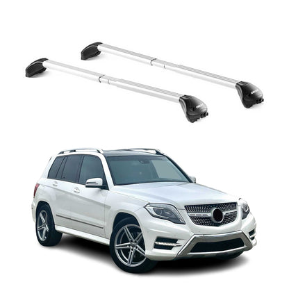 Dachträger Grundtäger für Mercedes GLK Klasse X204 2008-2015 100kg Alu ABE Grau OMAC DE