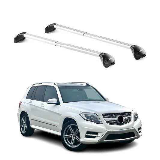 Dachträger Grundtäger für Mercedes GLK Klasse X204 2008-2015 100kg Alu ABE Grau OMAC DE