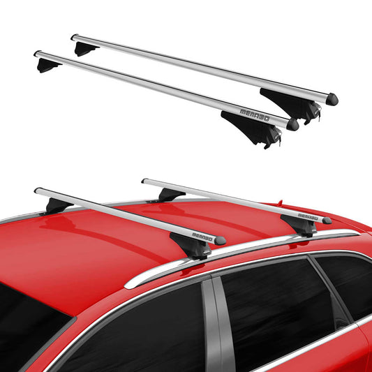 2023-2025 Volkswagen ID7 Menabo Grundträger Dachträger 75kg Aluminium Silber 2 tlg OMAC DE