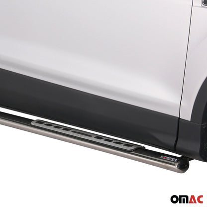 Stahl Seitenschweller Schwellerrohre für Land Rover Freelander 2 2007-2014 Grau OMAC DE