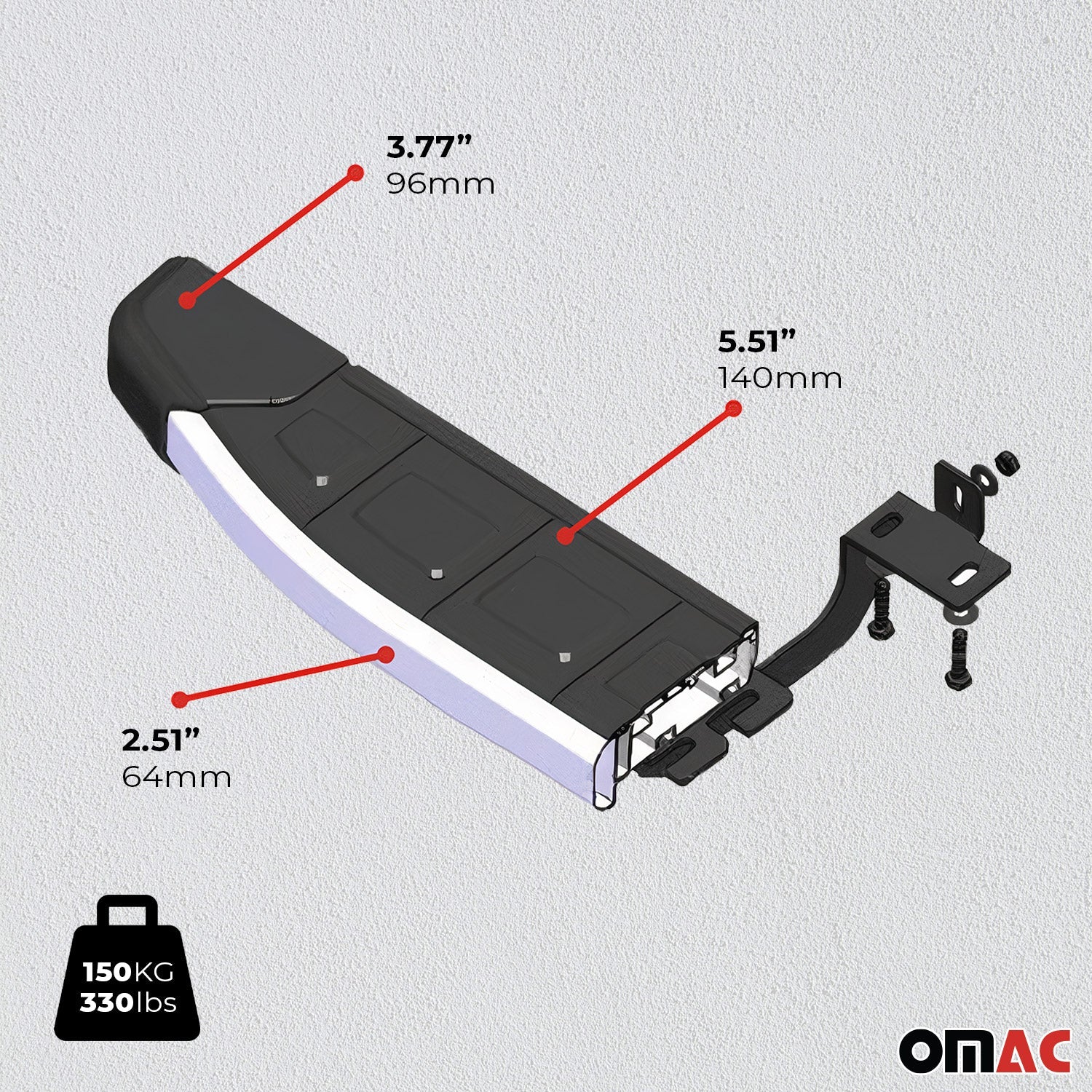 Trittbretter Schweller Seitenschweller für Mercedes Vito 1996-2003 L1/L2 Alu 2x OMAC DE