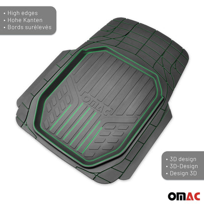 2023-2025 BYD Tang 5Sitze Fußmatten Zuschneidbar Schwarz Gummi 4 tlg OMAC DE