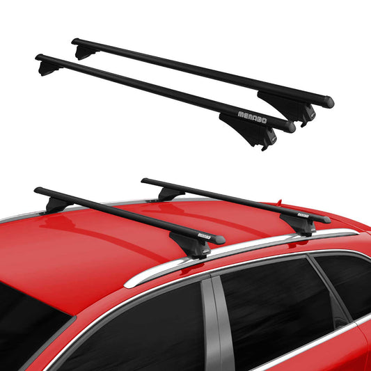 Mieten Menabo Grundträger Dachträger Aluminium Schwarz 2tlg 131cm Tiger XL OMAC DE