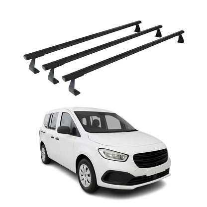 Dachträger Grundtäger für Mercedes Citan W420 2021-2025 75kg Alu Schwarz 3 tlg OMAC DE