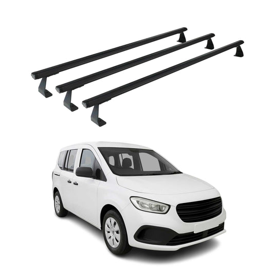 Dachträger Grundtäger für Mercedes Citan W420 2021-2025 75kg Alu Schwarz 3 tlg OMAC DE
