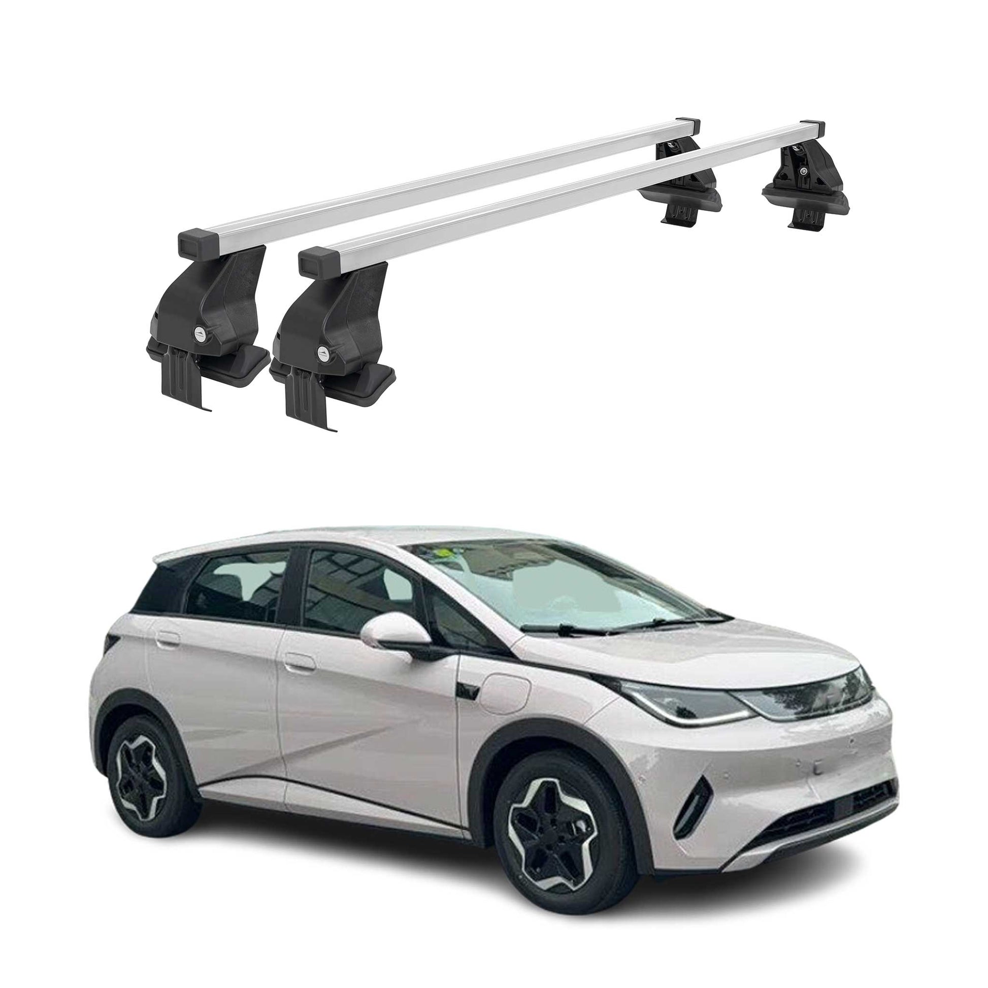 Menabo Dachträger Grundträger für BYD Dolphin 2023-2025 Stahl Grau 2tlg OMAC DE
