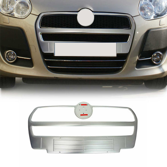 Kühlergrill Leisten Grillleisten für Fiat Doblo 2010-2014 Edelstahl Silber 2x OMAC DE