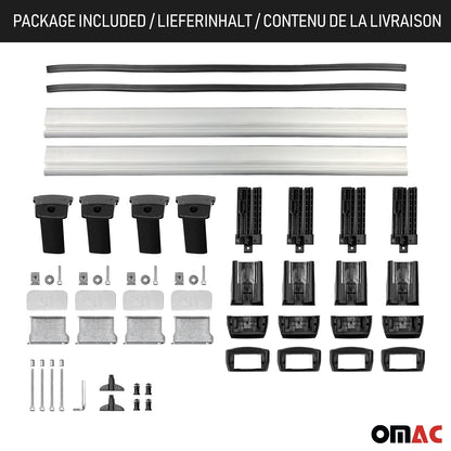 2023-2025 Ford Transit Courier/Tourneo Courier Dachträger Gepäkträger Silber OMAC DE