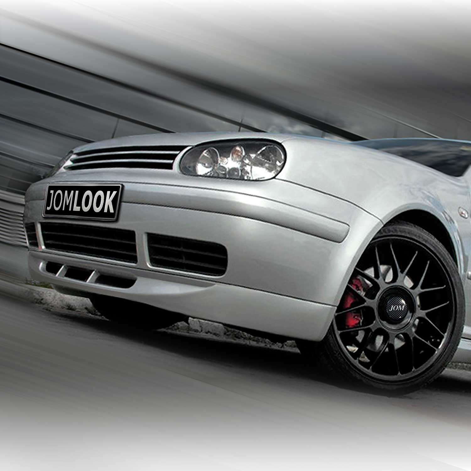 JOM Frontspoiler Lippe Stoßstange Splitter für VW Golf MK4 schwarz matt 1tlg OMAC DE