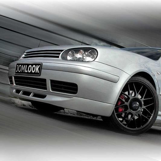 JOM Frontspoiler Lippe Stoßstange Splitter für VW Golf MK4 schwarz matt 1tlg OMAC DE