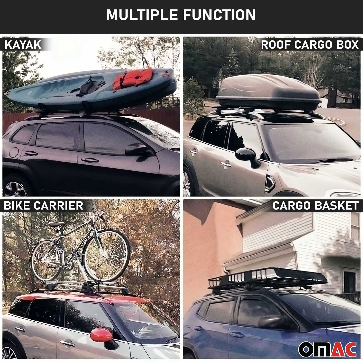 Dachträger für Alfa Romeo 156 Crosswagon 2003-2007 FL 5tür 90kg Alu ABE Schwarz OMAC DE