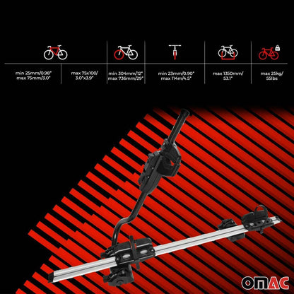 2x Farad Fahrradträger bis 25 kg ABE P-Style Dachfahrradträger EBike FatBike OMAC DE