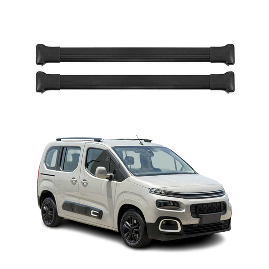 Dachträger Grundtäger für Citroen Berlingo 2018-2025 75kg Alu Schwarz 2x OMAC DE