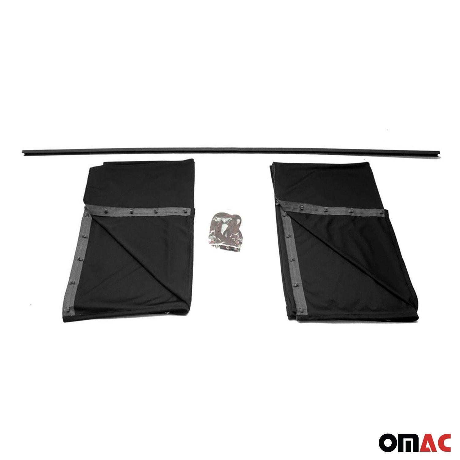 Autogardinen Fahrerhaus Maß Gardinen Camping Sonnenschutz Schwarz 130x180 OMAC DE