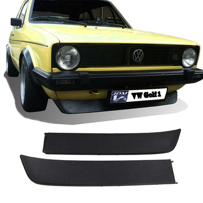 JOM Frontspoiler Lippe Splitter für VW Golf mk1 1974-1983 schwarz matt 2tlg OMAC DE