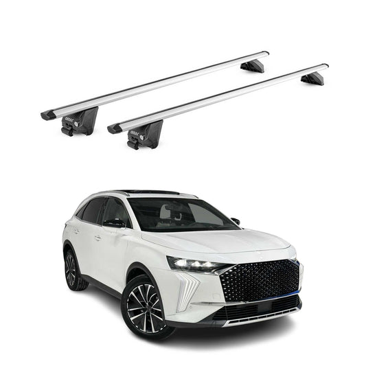 Dachträger Grundtäger für DS 7 2018-2025 100kg Aluminium Silber 2tlg ABE OMAC DE