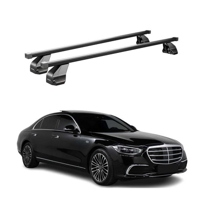 Menabo Dachträger Grundträger für Mercedes S Klasse W223 2020-2025 Stahl Schwarz OMAC DE