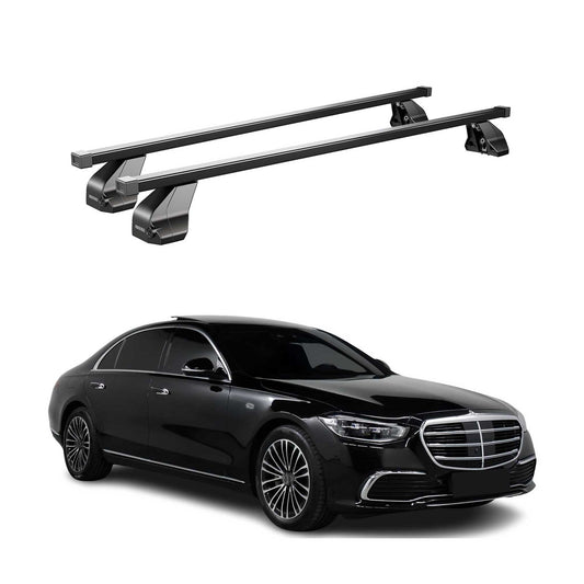 Menabo Dachträger Grundträger für Mercedes S Klasse W223 2020-2025 Stahl Schwarz OMAC DE