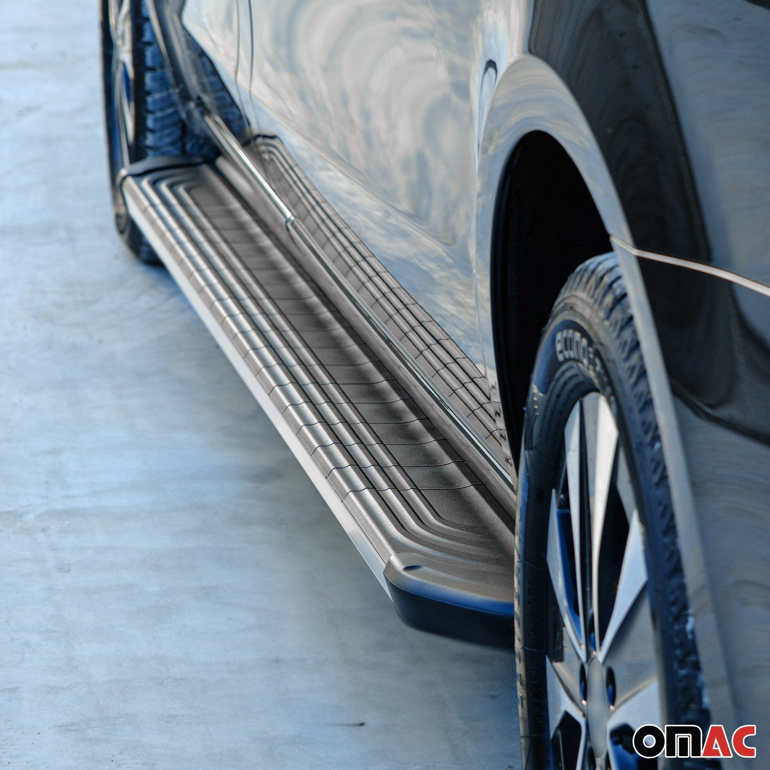 2023-2025 BYD Seal Trittbretter Seitenschweller Seitenbretter Aluminium Schwarz Silber OMAC DE