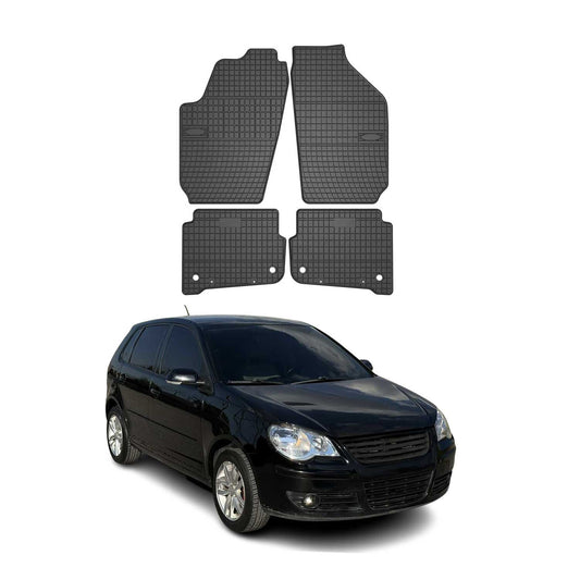 2002-2008 VW Polo Fußmatten Gummi Schwarz 4 tlg - autoseifert.com