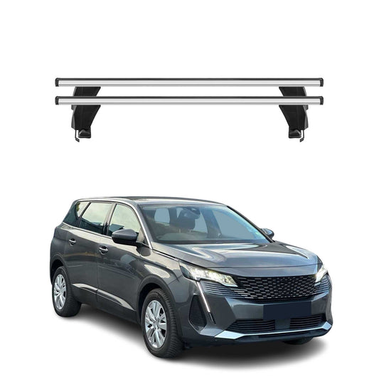 Menabo Dachträger Grundträger für Peugeot 5008 II Facelift 2020-2024 Alu Grau 2x OMAC DE