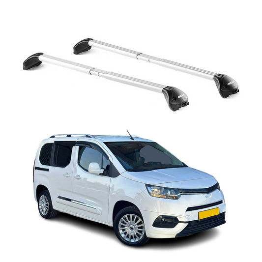 Dachträger für Toyota Proace City Verso 2019-2025 3-5 tür 100kg Alu ABE Silber OMAC DE