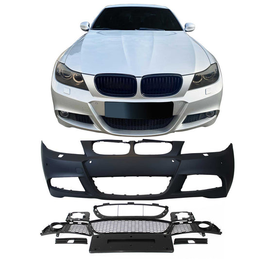JOM Stoßstange für BMW E90/ E91 LCI 2008-2011 ohne PDC Schwarz OMAC DE