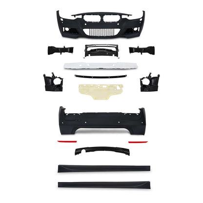 JOM Stoßstangen Kit & Seitenschweller für BMW F30 2011-2015 Schwarz OMAC DE