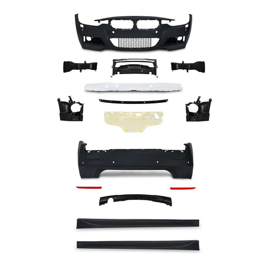 JOM Stoßstangen Kit & Seitenschweller für BMW F30 2011-2015 Schwarz OMAC DE