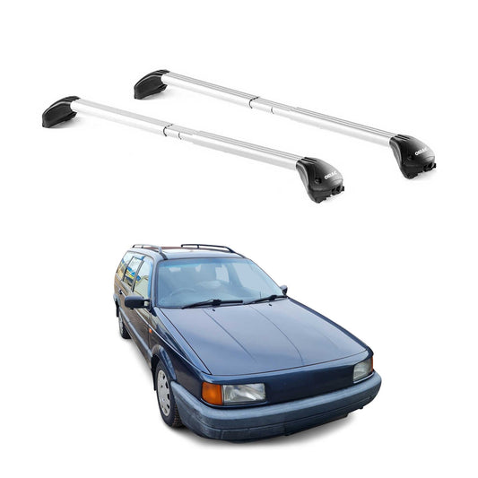 Dachträger Grundtäger für VW Passat Kombi 1981-2014 100kg Alu Silber 2 tlg ABE OMAC DE
